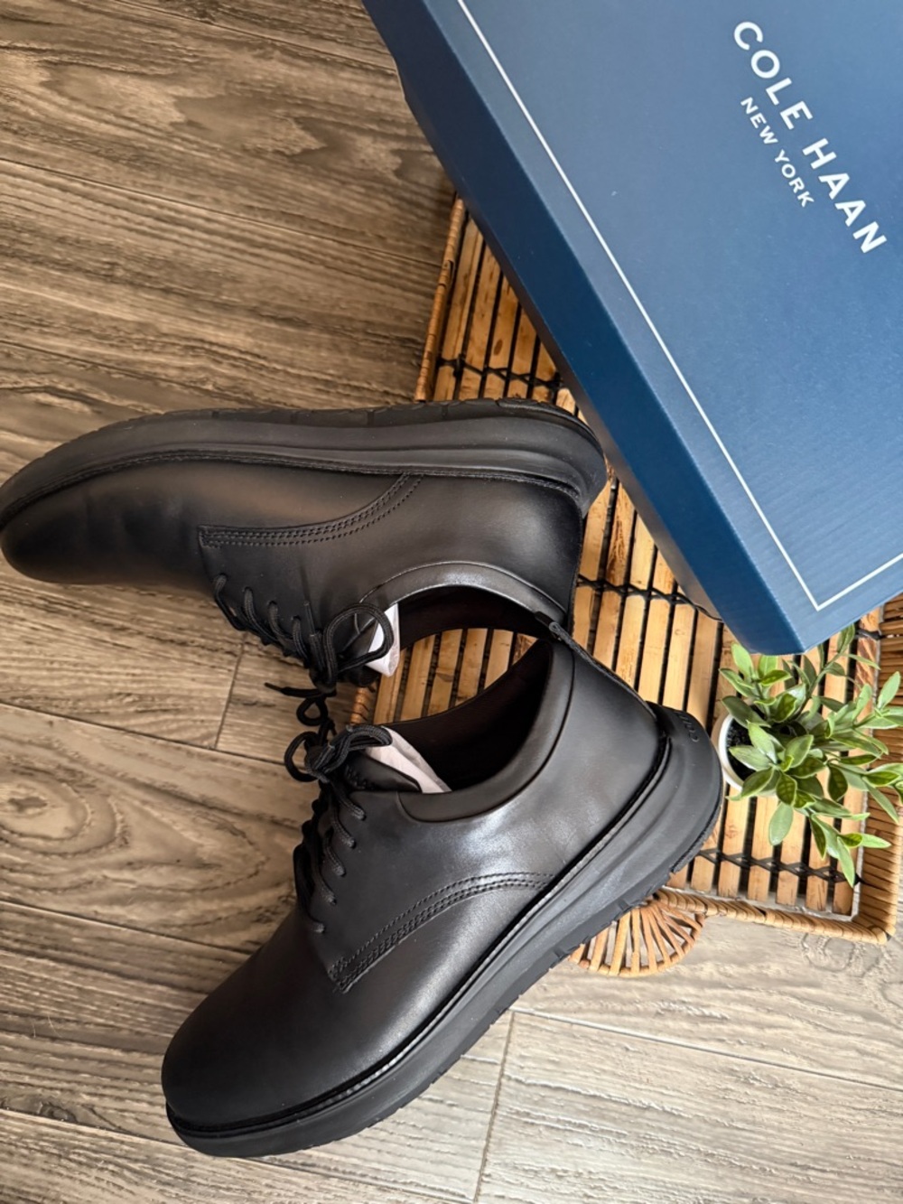 NEW! Cole Haan Grand Remix Ox Leather Sneaker, Black Men’s Size 10 BRAND NEW - Picture 9 of 9